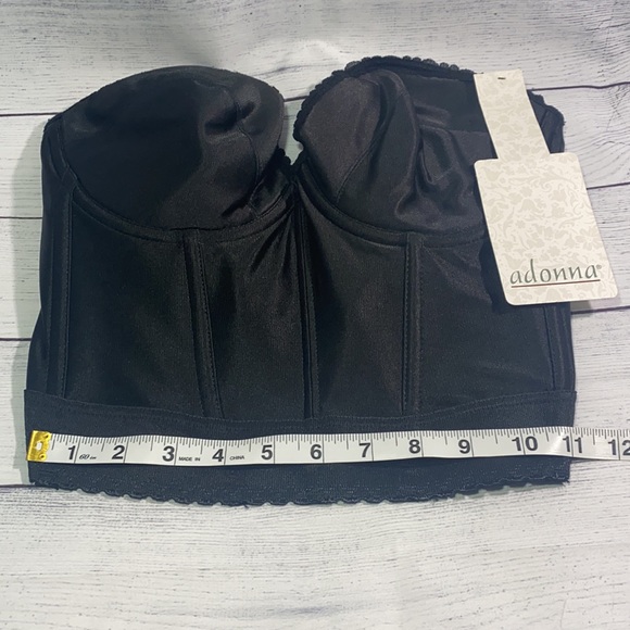 Vintage Adonna Longline Plunge Back Strapless Bra - Picture 9 of 9